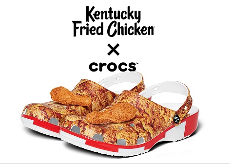 肯德基爱出「脑洞大开」的周边产品已经众所周知，这次携手 Crocs 在纽约时装周上亮相了最新一代跨界产品——「炸鸡洞洞鞋」。